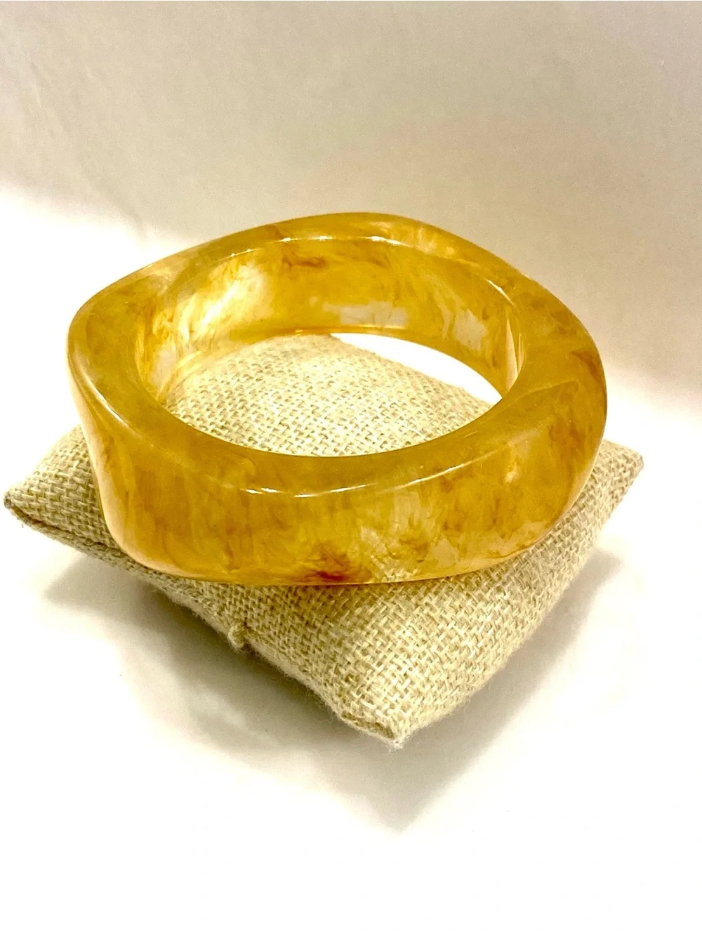 Golden Amber Women's Bangle Bracelet